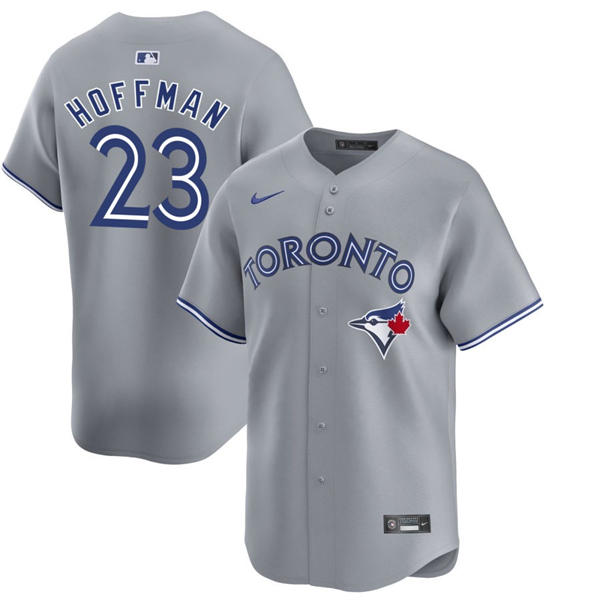 Mens Toronto Blue Jays #23 Jeff Hoffman Nike Gray Road Limited Player Jersey
